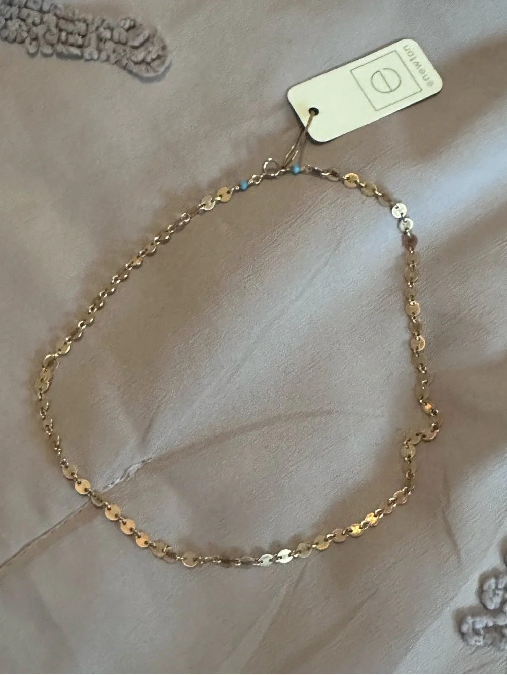 enewton choker infinity chic chain - gold